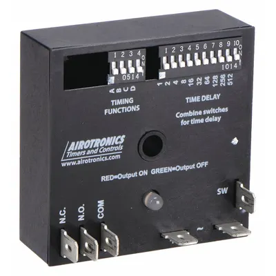AIROTRONICS Multi-Function Encapsulated Timing Relay: Surface Mounted, 120V AC - Surface-Mounted Relays