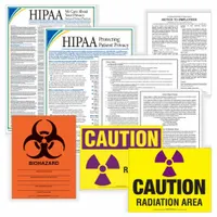 This poster set displays required Mississippi healthcare labor law notices in English. Printed on plastic, it measures 36 3/8 inches by 25 3/8 inches. Suitable for posting in healthcare facilities to meet state and federal posting obligations