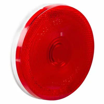 GROTE 52672 Stop Light, Red, Round, Incandescent, Grommet Mount, Male Pin - Stop Lights
