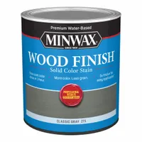 MINWAX Wood Stain: Wood Stain, Interior, Water, 1 qt Container Size, Wood, Satin, Classic Gray (MPN 108210000)