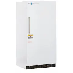 This general purpose lab refrigerator-freezer offers 25 cu ft of refrigerator capacity with a manual defrost freezer compartment. It features two swing solid doors with a right hinge, suitable for storing temperature-sensitive reagents, media, and biological samples in laboratory environments.
