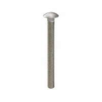 Square neck carriage bolt made from 316 stainless steel with a plain finish. Thread size 5/16"-18, length 3-1/2 in. The square neck prevents rotation during tightening, suitable for fastening metal to wood or metal in corrosive environments such as marine and chemical applications