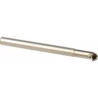This left-hand indexable boring bar features a positive rake geometry for efficient internal turning operations. It is used for enlarging holes, creating precise bores, and finishing internal diameters in metalworking. The tool accepts indexable inserts for cost-effective cutting