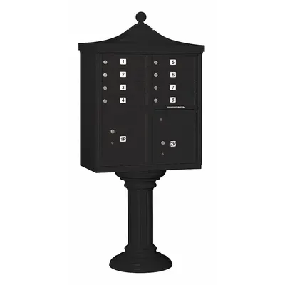 SALSBURY INDUSTRIES Cluster Box Unit: CBU, 10 Doors, Horizontal, 71 3/4 in H x 31 in W x 18 1/2 in D - Multi-Unit Mailboxes