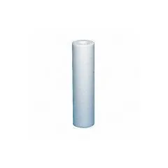 Melt-blown water filter cartridge with polyolefin media for sediment filtration. Rated 18 gpm, 9 3/4 in overall height, supplied in a 15-pack. Suitable for pre-filtration in industrial water systems to protect downstream equipment.
