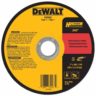 DEWALT A60T General Purpose Cut-Off Wheel - General Purpose Cut-Off Wheels for Carbon & Stainless Steel