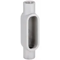 Conduit Outlet Body: Aluminum, 1/2 in Trade Size, C Body, 4 cu in Body Capacity, Threaded Hub (MPN C17SA)