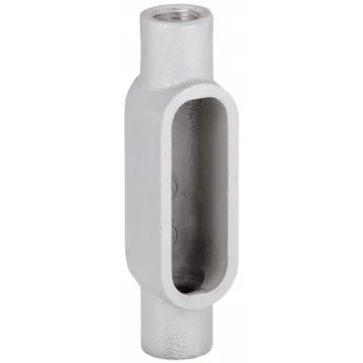 HUBBELL KILLARK Conduit Outlet Body: Aluminum, 1/2 in Trade Size, C Body, 4 cu in Body Capacity - C - Straight Type