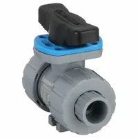 HAYWARD FLOW CONTROL Manual Two-Way Ball Valve: 1/2 in, CPVC, Straight, 250 psi Max. Pressure (CWP) (MPN TBH2050ASTV0Z00)
