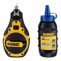 DEWALT Chalk Line Reel: 4:1, 100 ft Line Lg, Black/Yellow, Blue, 4 oz Std Blue Chalk (MPN DWHT48333BC)