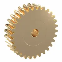 Metric worm wheel, module m 2.5, 30:1 reduction ratio, right-hand helix, 20° pressure angle, non-ground tooth finish. Made of aluminum bronze. Used in power transmission systems for speed reduction and torque increase, common in conveyors, indexing tables, and industrial machinery