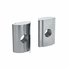 This roll-in T-nut is designed for use with Fath 10 Series aluminum T-slot profiles featuring a 6.5 mm slot width. It is made of zinc-plated steel and has a single M6 threaded hole at the center. The roll-in mounting allows quick installation by sliding into the slot without disassembly. Suitable for creating adjustable connections in structural framing systems.