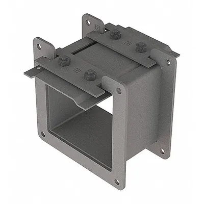 HOFFMAN Wireway Nipple: 4 in Wd, 4 in Ht, 3 in Lg, Steel - Nipples for Dust-Tight Wireways