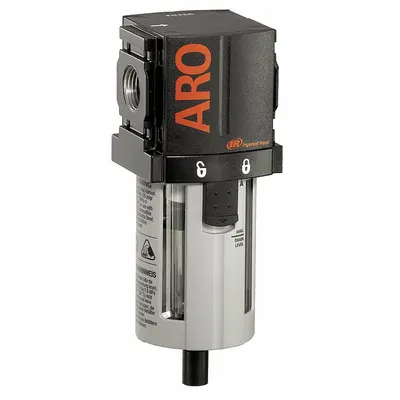 ARO Pneumatic Oil Filter: Coalescing, 3/8 in NPT, 0.3 micron, 156 cfm, 150 psi Max Op Pressure - ARO FRL Air Filters