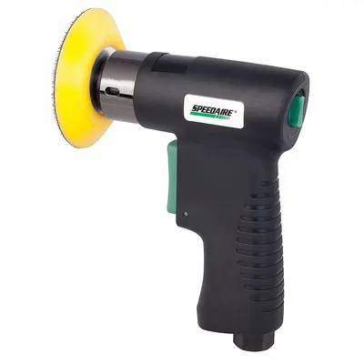 SPEEDAIRE Air Orbital Sander: 3 in Disc, Hook and Loop, Non-Vacuum, Medium Duty, 0.3 hp - Non-Vacuum Random Orbital Sanders