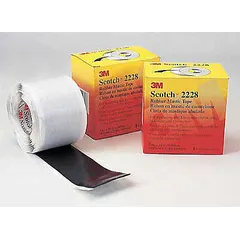 This ethylene propylene rubber mastic tape provides a waterproof seal for electrical connections and splices. Suitable for high-moisture environments, it is commonly used in underground, direct-burial, and outdoor applications. Each roll is 2 inches wide and 3 3/8 yards long with a 65 mil thickness. Supplied in a 10-pack.