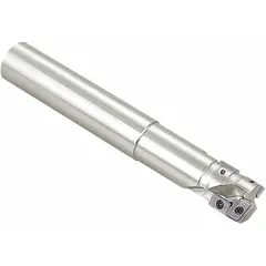 This indexable square-shoulder end mill is designed for long-reach applications in general machining, slotting, and profiling. It is suitable for use on steel, stainless steel, and cast iron workpieces where square shoulders and extended length are required.
