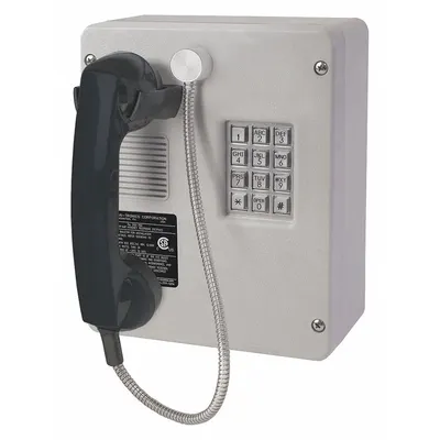 HUBBELL GAI-TRONICS Telephone: Surface Mount, Keypad, 246-001AC, Volume Control, Indoor, PSTN - Rugged Phones for Hazardous Areas
