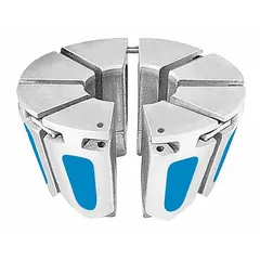 This Parker die is used with hydraulic hose crimping machines to form secure connections between hoses and fittings. It accommodates a maximum hose size of 3/8 inch and is identified by a yellow color and die number 43. The die is suitable for industrial and mobile hydraulic system assembly.