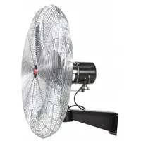 DAYTON Mounted Fan: 18 in Blade Dia, 115V AC, 1/5 hp Motor HP, Wall Mount, Non-Oscillating, Bracket (MPN 20935)