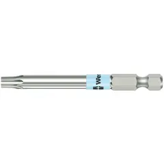 Power Torx bit with T20 size and Torx® head, featuring a hex shank for use with power tools. Designed for driving Torx® screws in assembly, maintenance, and repair tasks. Constructed with a standard imperial configuration.