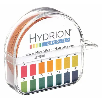 HYDRION Test Paper: Quaternary Ammonium, 0 to 1,000 ppm Quaternary Ammonium, Strip - Single-Parameter Test Strips