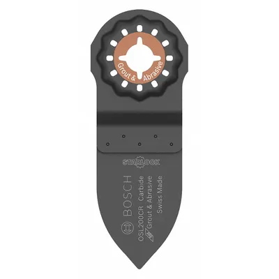 BOSCH Oscillating Scraper Blade: 2 in Blade Wd, 4 in Blade Lg, Carbide Grit - Starlock Mounted Blades