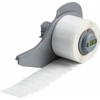Wraparound Label: 1 in x 9/32 in, 1/4 in, Polyimide, White (Matte), For 10 AWG to 12 AWG Wire Gauge (MPN M7-15-472)