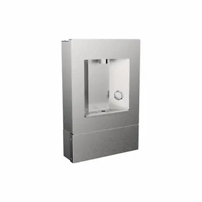 ELKAY Bottle Filler: On-Wall, Non-Refrigerated, Gray, Stainless - On-Wall Bottle Fillers