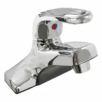 DOMINION FAUCETS Low Arc Bathroom Faucet: Bronze, Cast Brass, Chrome Finish, 1.2 gpm Flow Rate, Arc (MPN 77-1181)