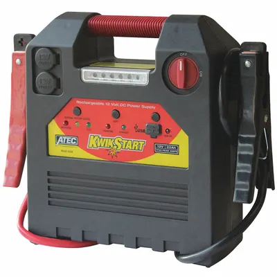 ASSOCIATED EQUIP Battery Jump Starter: Boosting, For 12 V DC Battery Volt, 0.5 A @ 12V - Handheld Power & Jump Starters