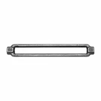 KEN FORGING Turnbuckle Body: 13 3/4 in Overall Lg, Carbon Steel, Plain, 52,500 lb Working Load Limit (MPN TB121)