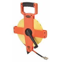 KESON Long Tape Measure: Manual, OTR-1810-200, SAE/Engineers Scale, 200 ft, 1/8 in, Plastic, Manual