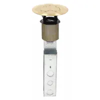 STEEL CITY Fire Rated Poke Through: Round, 1/2 in/3/4 in For Conduit Sizes, 27 cu in Capacity, Gold (MPN FPT449)