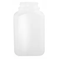 QORPAK Bottle: 125 mL, 4.2 fl oz, HDPE, Natural, 38-400 mm Screw Closure Size, Oblong, Translucent (MPN PLA-03253)