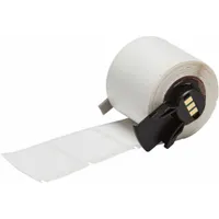 Pre-Cut Label Stock Roll: 1 1/4 in Label Ht, 1 1/4 in Label Wd, 1 1/4 in Roll Lg, White (MPN M6-132-499)