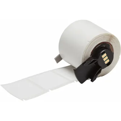 BRADY Pre-Cut Label Stock Roll: 1 1/4 in Label Ht, 1 1/4 in Label Wd, 1 1/4 in Roll Lg - Brady Cryogenic Thermal Transfer Precut Label Rolls