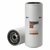 Spin-on fuel filter with cellulose media. Overall length 9 1/2 in, outside diameter 3 11/16 in, inside diameter 2 7/16 in. Used to remove contaminants from diesel fuel in heavy-duty vehicles and equipment