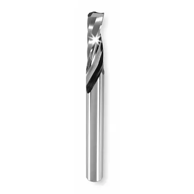 ONSRUD Solid Router Bit: Super Spiral O-Flute, 1/16" Cut Dia - Super Spiral O-Flute Router Bits for Plastics, Wood & Aluminum