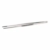 AVEN Tweezers: Stainless Steel, Flat, Straight Tip, 3.66 mm Tip Thick (MPN 18433)