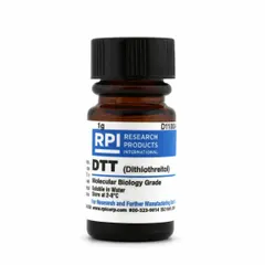 DL-Dithiothreitol (DTT), also known as Clelands Reagent, is a reducing agent used in biochemical research to reduce disulfide bonds in proteins. This lab-grade powder is supplied in a 1 g volume in a plastic container and is BSE/TSE free. It is commonly applied in protein extraction, enzyme assays, and electrophoresis to maintain reducing conditions and prevent protein aggregation.