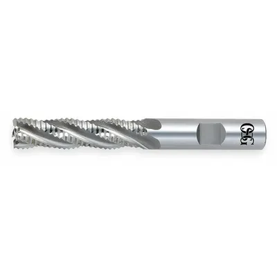 OSG Roughing End Mill: Cobalt, 6 Flute, Fine Pitch, 1-1/4" Mill Dia, 3" LOC - General Purpose Cobalt Roughing End Mills