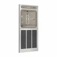 ELKAY Bottle Filling Station: On-Wall, 8 gph @ 50°F, Stainless Steel, Gray, Stainless (MPN LZWSGRNM8K)