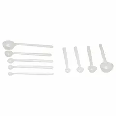 APPROVED VENDOR Sampling Spoon, HDPE, 0.08 mL, 16 cm, White