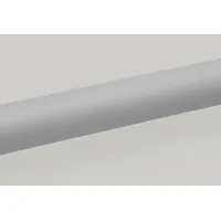 This PVC handrail in silver gray with a round grip shape is designed for safety and support in corridors, stairways, and other areas requiring continuous hand contact. The 1-1/2 inch grip diameter provides a comfortable hold, and the 3-9/16 inch mounted height accommodates typical building code requirements. Suitable for indoor or covered outdoor use in commercial and institutional settings