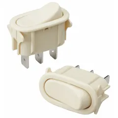 This rocker switch kit is an OEM replacement part for ovens. It is designed to restore the switching function that controls oven operations such as heating elements or lights. The kit includes a rocker switch for installation.