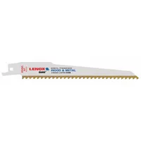 LENOX Reciprocating Saw Blade: 6 Teeth per Inch, 6 in Blade Lg, 0.05 in Blade Thick, Bi-Metal, 5 PK (MPN 21060656GR)