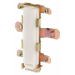 This hanging door guide is used to align and stabilize sliding or bypass doors within their track system. It measures 2-7/8 inches in length by 3-3/4 inches in width and supports doors up to 60 lb. Sold as a set of 1 pair.