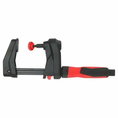 BESSEY Bar Clamp: Light Duty, Screwdriver Handle, 6 in Jaw Opening - Max, 450 lb Clamping Force - Gear Bar Clamps