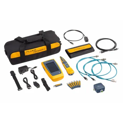 FLUKE NETWORKS Cable Network Tester: LinkIQ, Industrial Network Pro Kit with IntelliTone Probe - Copper Cable Qualification Testers